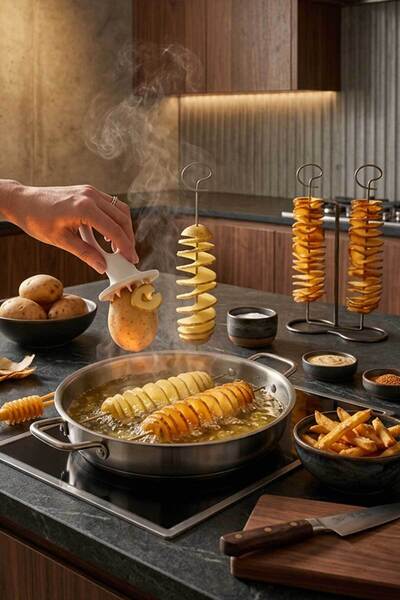 HOMENIVA Potato Slicer - Potato Chips Making Tool