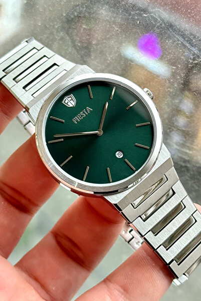 Fiesta F25038M Men's Wristwatch with Steel Strap
