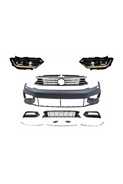 tuningset Bară de protecție față compatibilă cu VW Passat B8 3G 2015-2018 R-L...