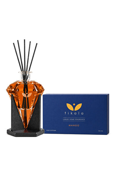 tikala Bambu Çubuklu Elmas Oda Kokusu Mango 750 ML - Diamond Home Fragrance 750 ML Mango