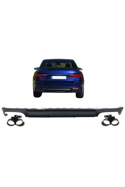 tuningset Difuzor Prelungire Bara Spate cu Ornamente Evacuare compatibil cu A...