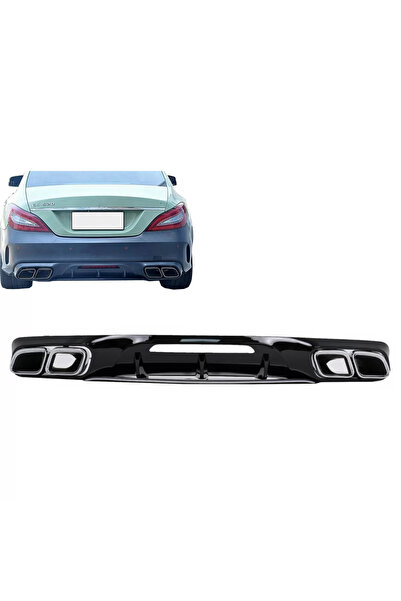tuningset Difuzor bara spate cu terminații de evacuare compatibil cu Mercedes...