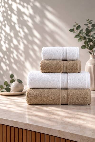 GOLDROOM CAN 4 LÜ HAMAM SETİ 2 ADET 90*140 VE 2 ADET 50*90