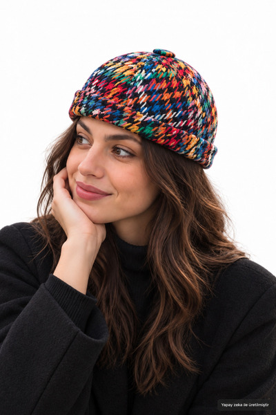 ZERAMİNE Kaşe Docker Bere Şapka Yünlü Unisex