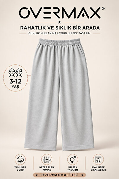OVERMAX Çocuk Unisex Eşofman Altı 3-12 Yaş – Rahat Kalıp, Yumuşak ve Nefes Al...