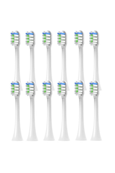 Choice1 12pcs White 4pcs for SOOCAS X3/X3U/X5 Replacement Toothbrush Heads Cl...