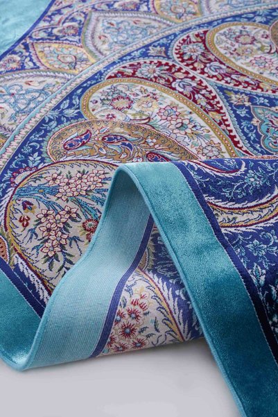 Naar Halı Kumkapı Series 0544U Luxury Modal Silk Woven Prayer Rug