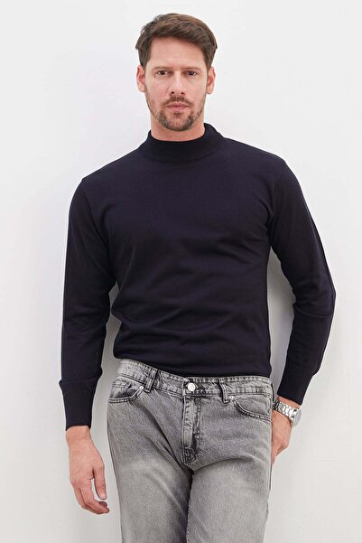 Fulla Moda Basic High Neck Regular Fit Knit Sweater