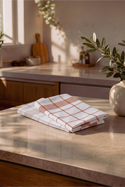 Green Black Esila 2-Pack Ultra Absorbent Drying Towel Beige / Terra