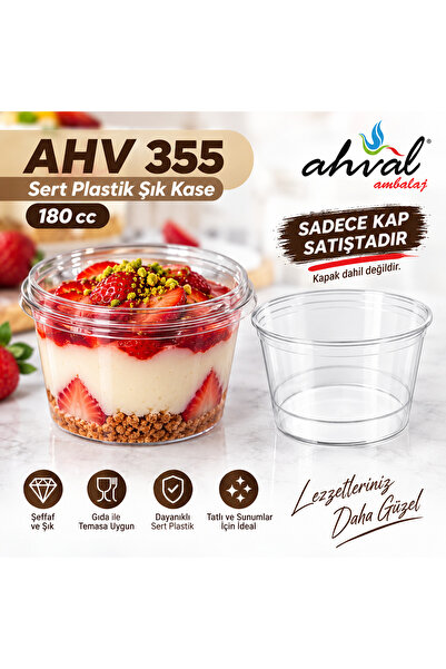 AHVAL AMBALAJ AHV 355 180 cc Kap (10 Adet)