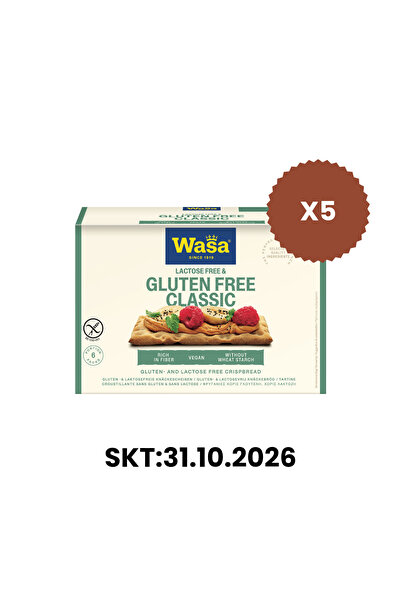 Wasa Glutensiz Gevrek Ekmek Crispbread Gluten Free 240 gr 5 Adet