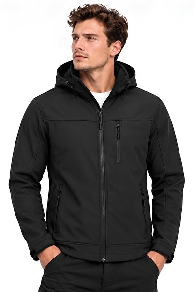 GENIUS STORE Muški kaput Postavljeno flisom Softshell kaput otporan na vodu i...