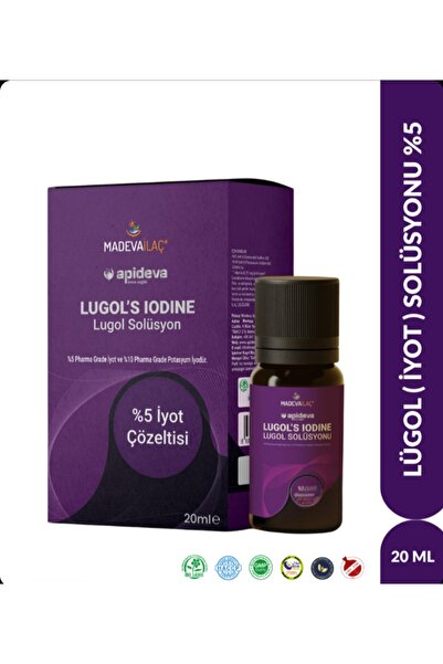 apideva %5 Lugol Solüsyonu 20 Ml