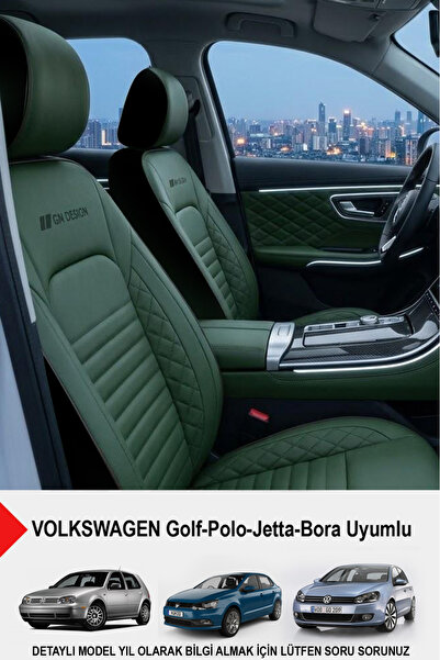 GM-DESIGN İstanbul Serisi Deri Oto Koltuk Kılıfı (VOLKSWAGEN Bora-Golf-Jetta-...
