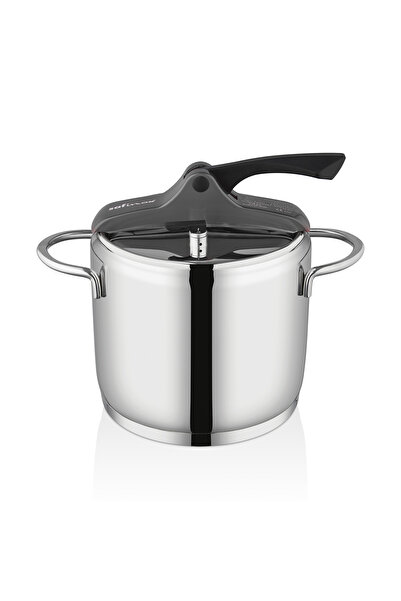 SAFINOX Vision 6 Litre Tel Kulplu Düdüklü Tencere - Siyah