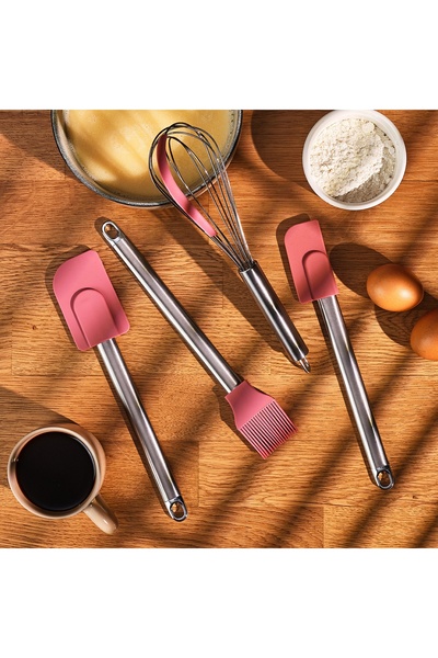 Emsan Bakery 4 Parça Pasta Hazırlık Seti Pembe