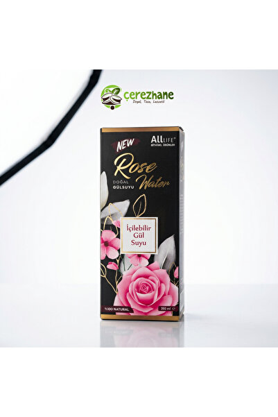 İçilebilir Gül Suyu Orijinal %100 Natural 400 ml