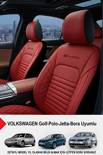 GM-DESIGN İstanbul Serisi Deri Oto Koltuk Kılıfı (VOLKSWAGEN Bora-Golf-Jetta-...