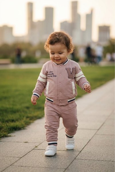 Erca Home Tekstil Ürünleri 100% Cotton 3-Piece Track Suit Sweat Suit for Boys...