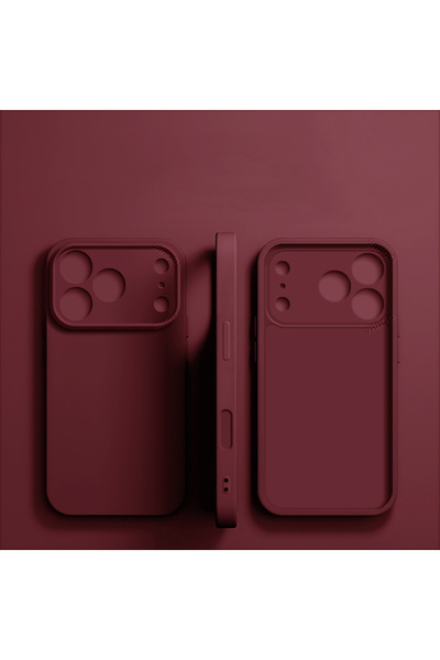 Choice83 iPhone17 Pro wine red New Lens protector Phone Case For iPhone 16 15...