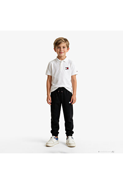 Tommy Hilfiger Siyah Erkek Çocuk Regular Fit Sweatpant KS0KS00715-HERITAGE FL...