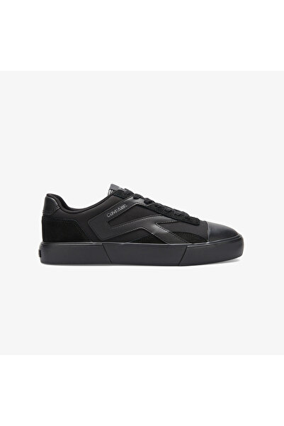 Calvin Klein Vulc Laceup Stripe Mix Mat Erkek Siyah Sneaker