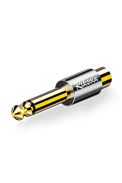 Choice محول صوت RIKSION من 6.35 مم إلى RCA، محول من قابس TS 6.35 مم (1/4 بوصة...
