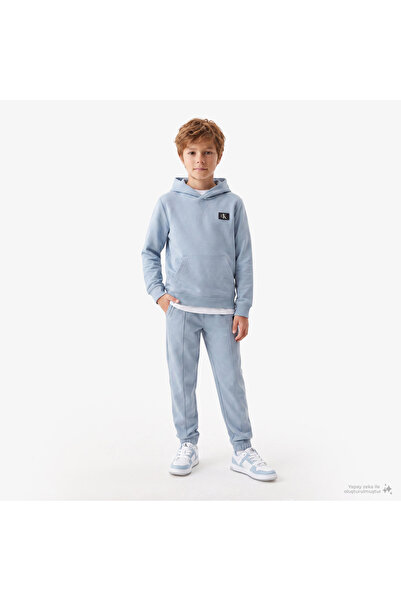 Calvin Klein Monologo Badge Çocuk Mavi Eşofman Altı