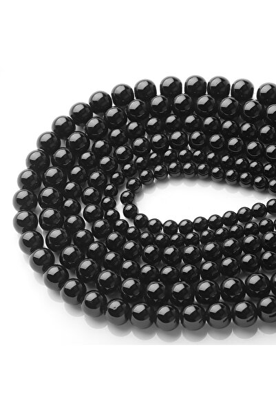 Choice1 6mm 60pcs black 4 6 8 10mm Natural Stone Black Obsidian Bead Polished...