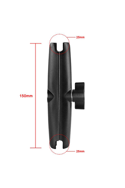 Choice4 150mm arm Double Socket Arm Phone Mount for 25mm 1" Ball Head Clamp P...