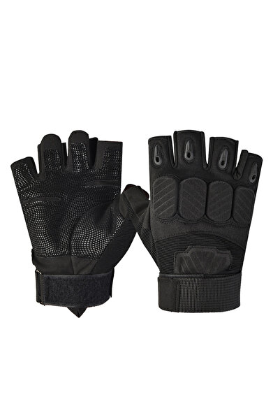 Choice M Black 1Pair Tactical Half Finger Gloves Army Combat Hunting Shooting...