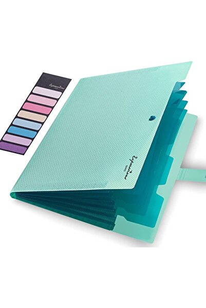 Choice5 Light green Expanding File Folder,5 Pocket Folders for Documents,Port...