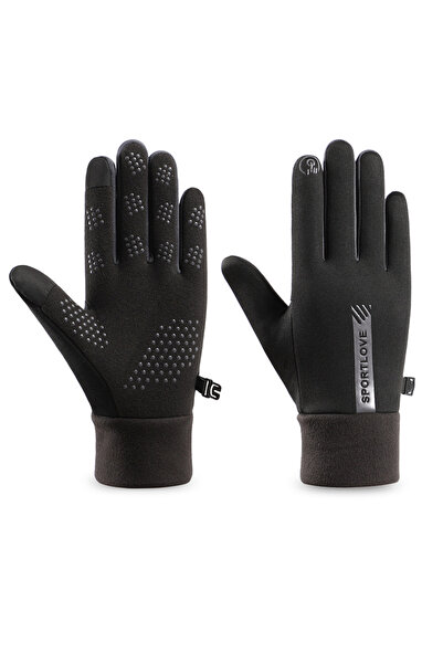 Choice4 Black-Women Winter Gloves Women Cycling Bike Thermal Fleece Cold Resi...