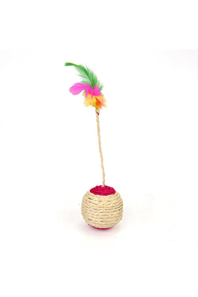 Choice5 1PC Random Color Interactive Sisal Cat Scratching Ball Toy Anti-Bite ...