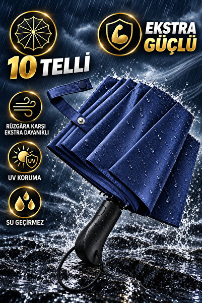 bliss umbrella Ergonomik Saplı 10 Telli Otomatik Şemsiye