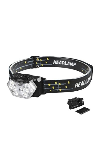 Choice No Battery(AAA) 9 Led Strong Light Headlamp USB Rechageable Motion Sen...