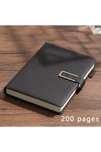 Choice A5 black Vintage A5 leather notebook with personalized soft cover - pe...