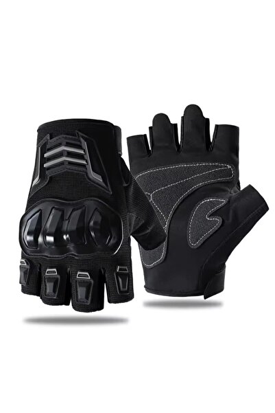 Choice7 M Black Half Finger Men's Gloves Outdoor F Protective Gloves Sports W...