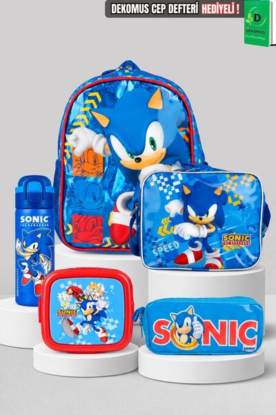 Sonic YENİ SEZON LİSANSLI TEK BÖLMELİ KÜÇÜK BOY 32 CM ANAOKUL ÇANTASI,BESLENM...