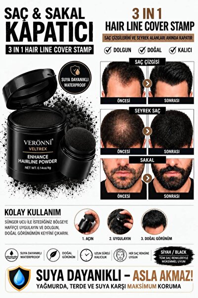 Genel Markalar Unisex beyaZ saç kapatıcı Yeni Nesil Saç Dolgunlaştırıcı Siyah...