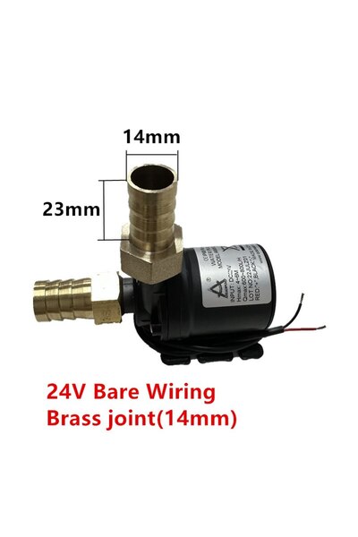 Choice1 24V line Brass joint DC12V 24V Water Pumps Lift 5M 800L/H Solar Brush...