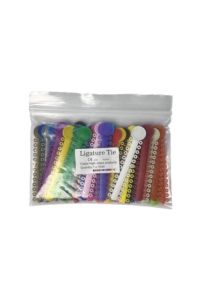 Choice 01 PIORPOY 40Sticks Dental Orthodontic Elastic Ligature Ties Colorful ...