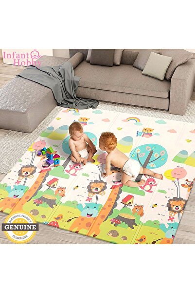 İnfant Hobby Giraffe Premium Katlanabilir Oyun Matı Oyun Halısı (ÖZEL KORUYUC...