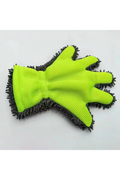 Choice One Size Green 5-Finger Chenille Car Wash Mitt Super Absorbent Scratch...