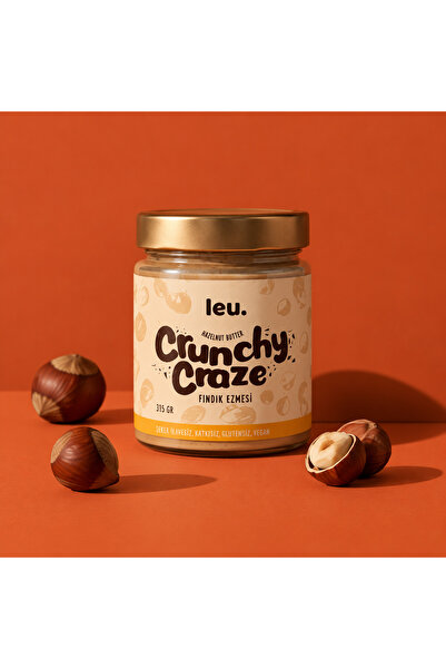 Leu Crunchy Craze Parçacıklı Fındık Ezmesi (315 GR)