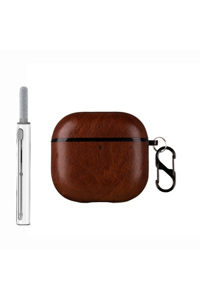Choice For AirPods 4 Dark Brown 2 Retro Leather PU Case For AirPods 4 4th ANC...