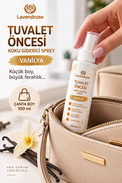 Lavendrose Tuvalet Kokusu - Tuvalet Öncesi ve Sonrası Koku Giderici Vanilya S...