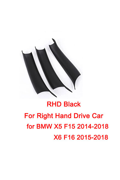Choice4 Black-RHD X5 F15/X6 F16 Door Handle Covers 3Pcs Door Pull Handle Cove...
