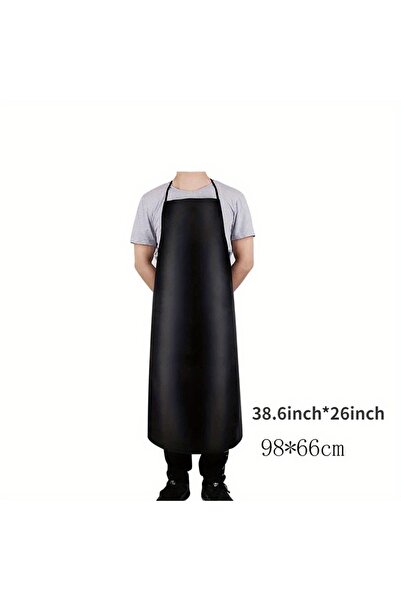 Choice M PU Leather Heavy Duty Waterproof Apron for Dishwashing 40 Inch Work ...