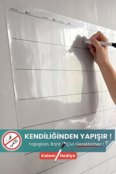 Pi Papers Çizgili Şeffaf Yapışkansız Tutunan Not Belge Fotoğraf Tutucu Özellikli, Inovatif Pano Akıllı Kağıt